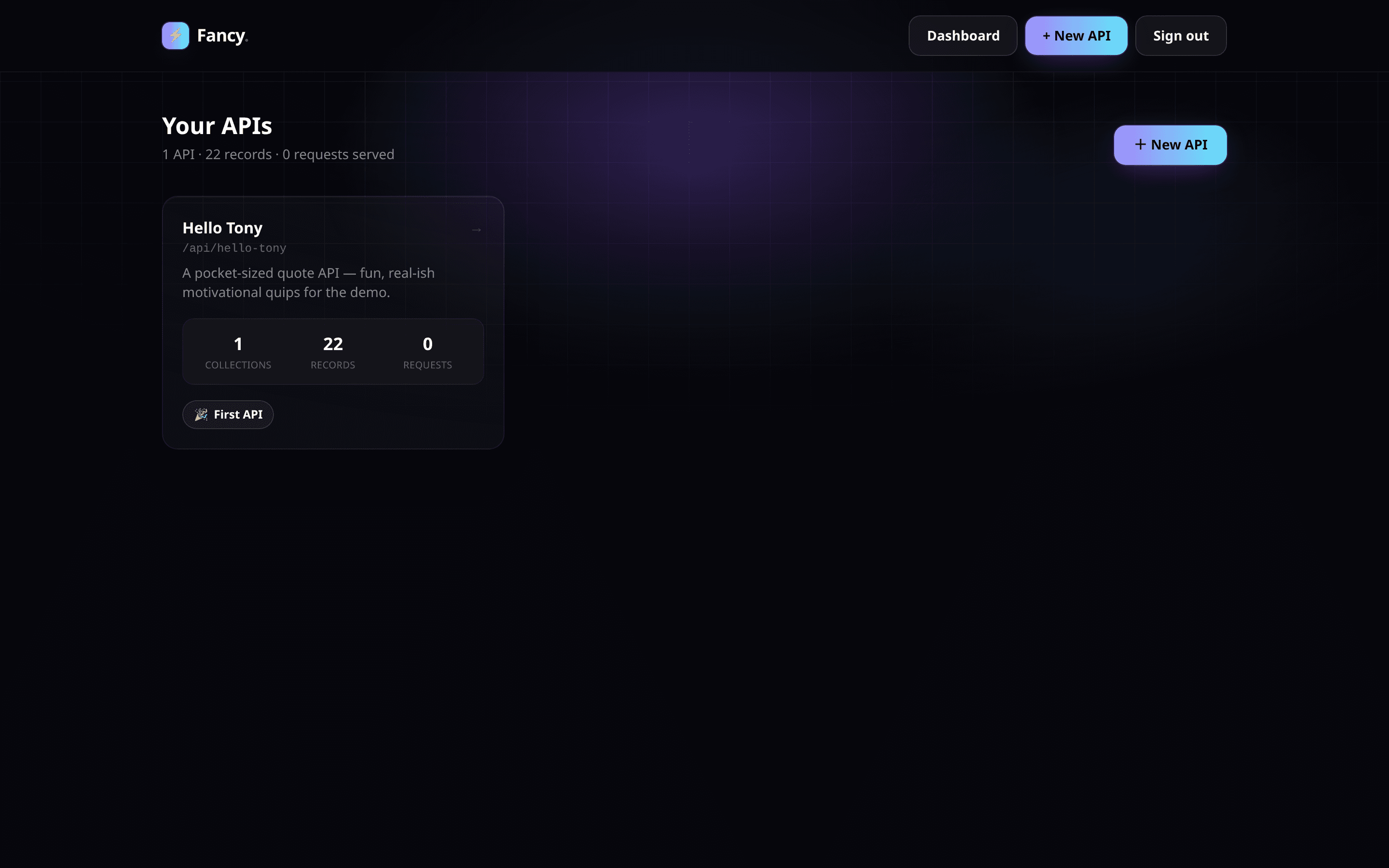 Fancy API